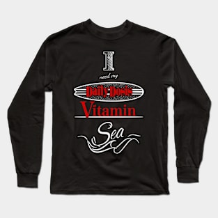 Daily dosis of vitamin sea White Long Sleeve T-Shirt